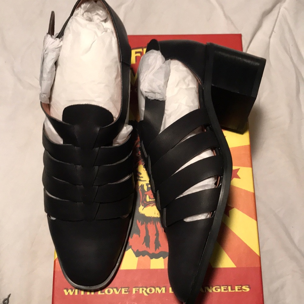 Jeffrey Campbell leather heeled sandals